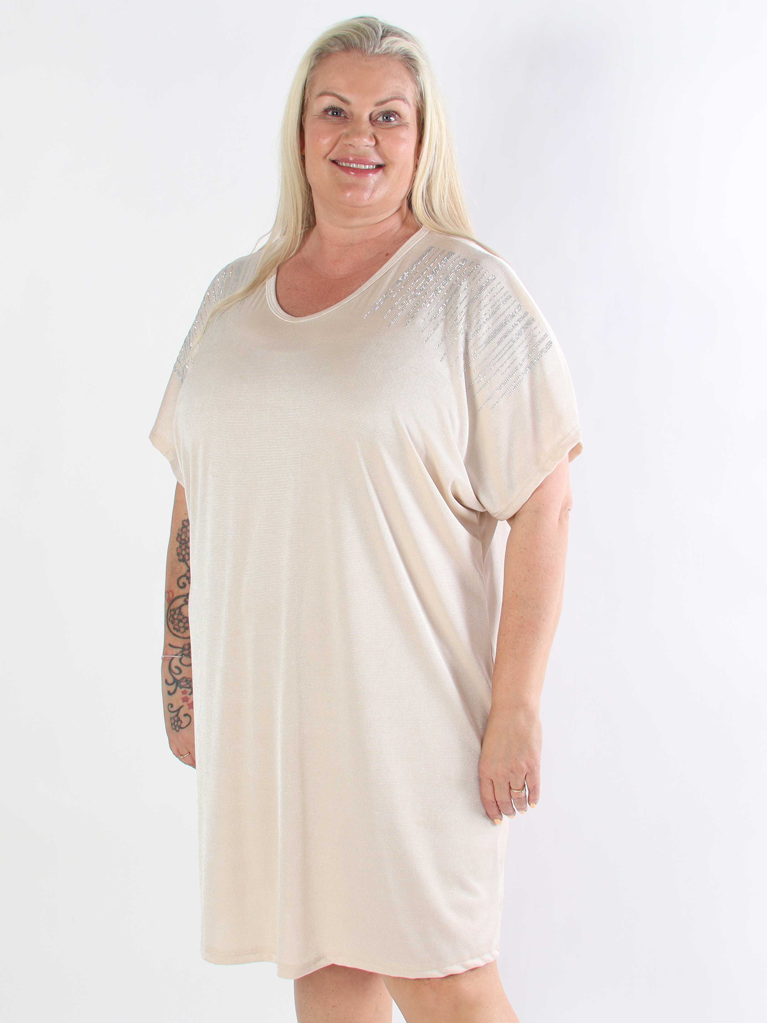 Phoebe - Viskose plus size tunikakjole similisten